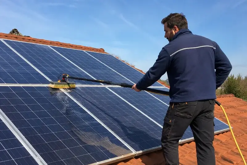Nettoyage et entretien de panneaux solaires à Lucinges